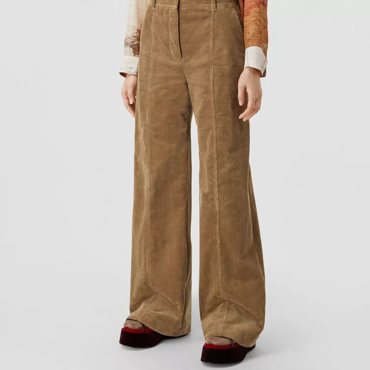 Burberry Wide leg Corduroy Trousers-4