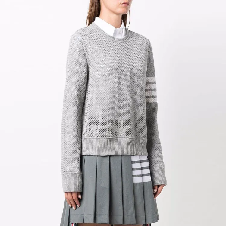 THOM BROWNE· FW21 Knitwear Women's Gray-3