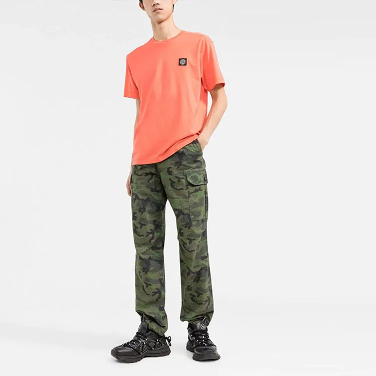 STONE ISLAND T Shirt Men's Orange-1