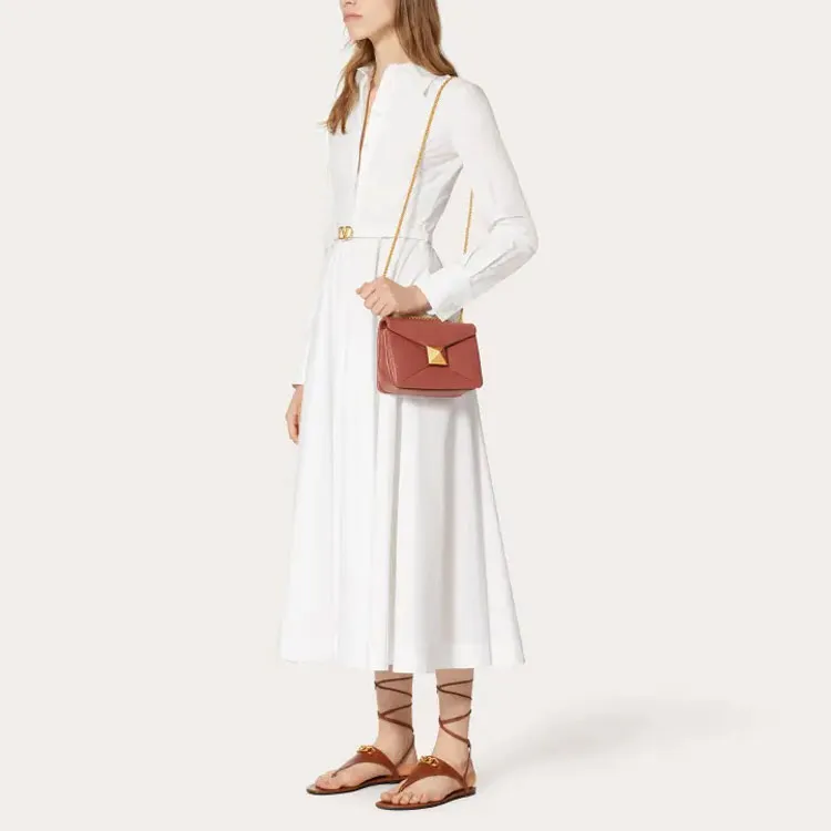 Valentino Long-Sleeved Dresses Women's White-3