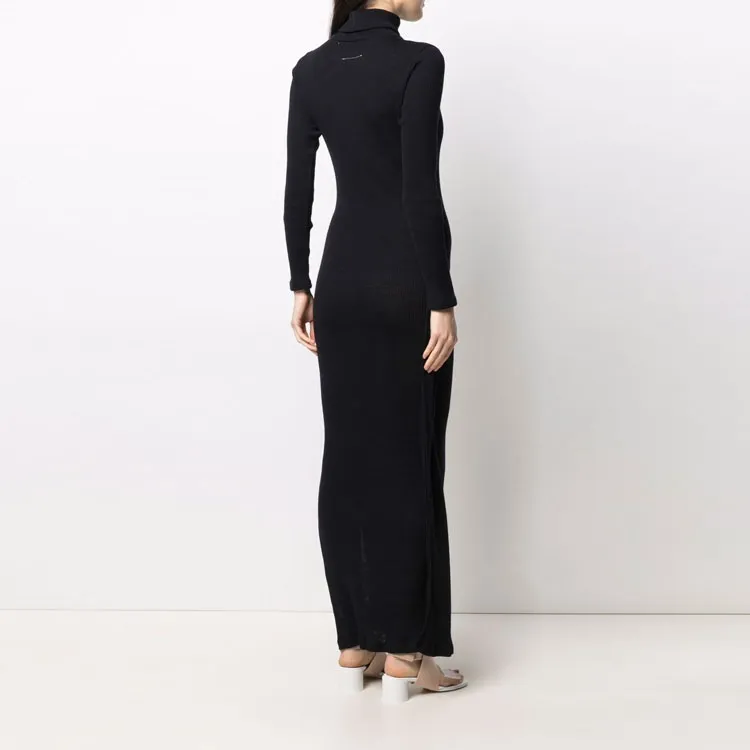 MM6 Maison Margiela Roll neck Maxi Dress-2