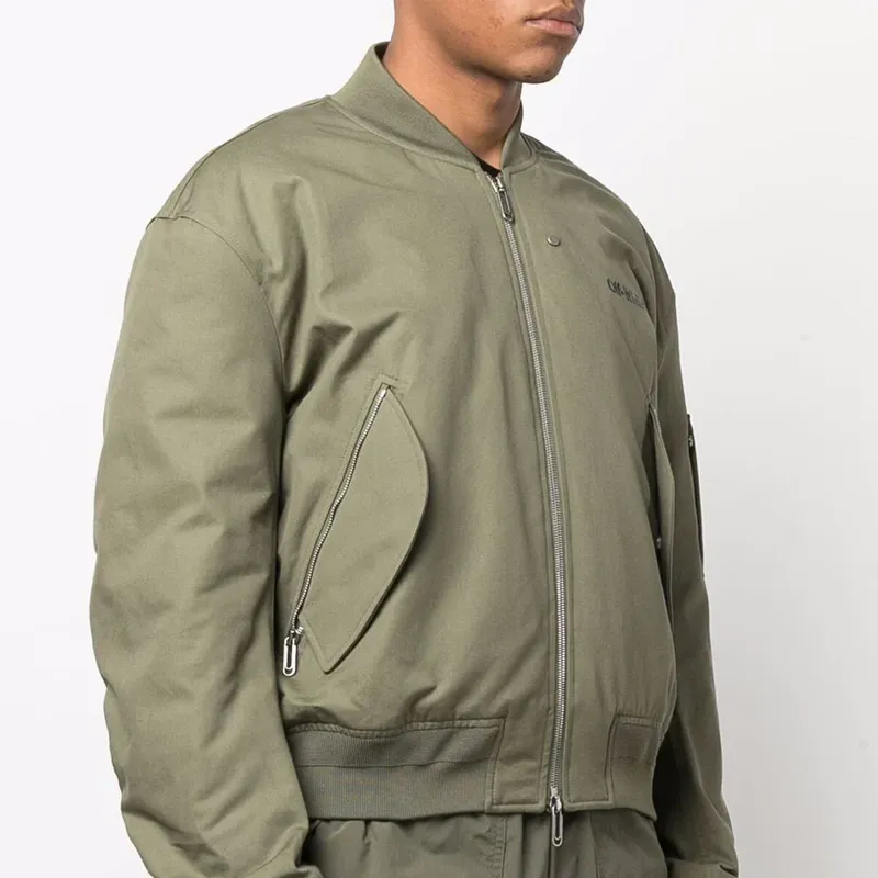 OFF WHITE Diag Stripe Bomber Jacket-2