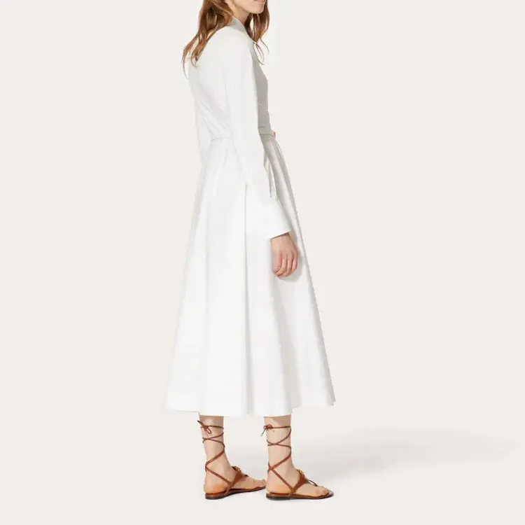 Valentino Long-Sleeved Dresses Women's White-2