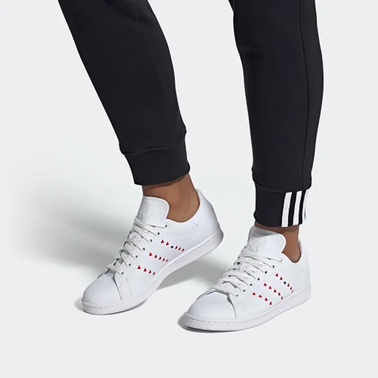 Adidas Stan Smith Heart Stripe Red-5