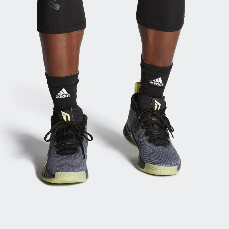 Adidas Dame 5 Grey Yellow-5
