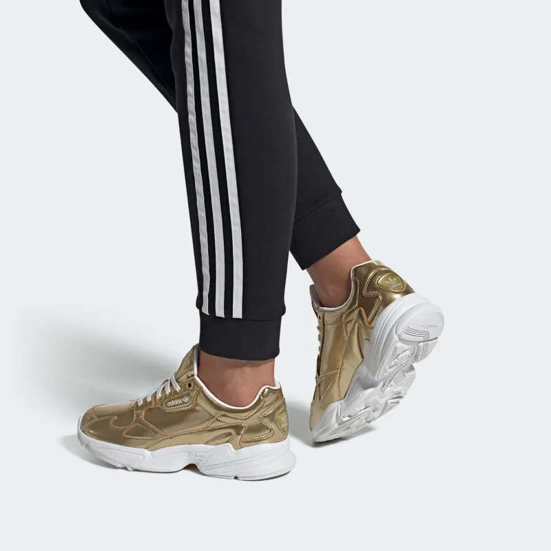Adidas Falcon Gold Metallic Crystal White Women's-6