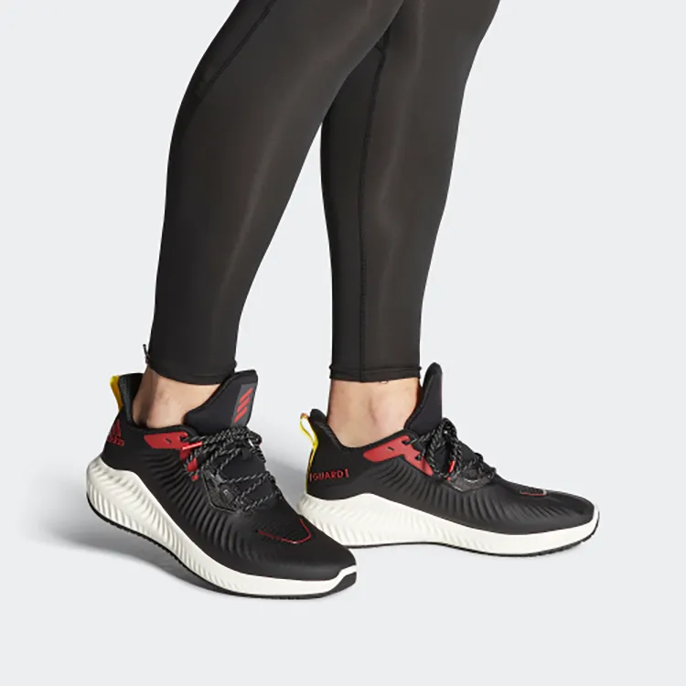 Adidas Alphabounce+ Guard 'Black Red'-4
