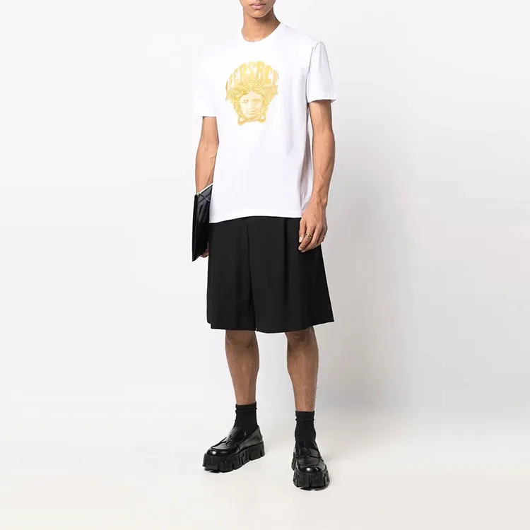 VERSACE Medusa Front Print T Shirt-1