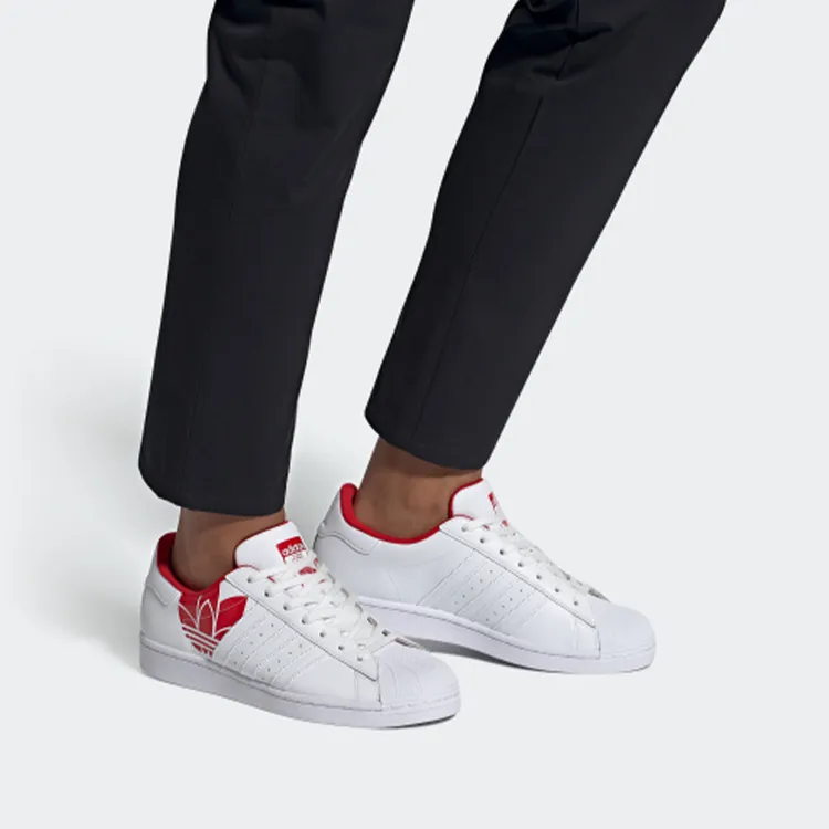 Adidas Superstar Scarlet Red Trefoil-6