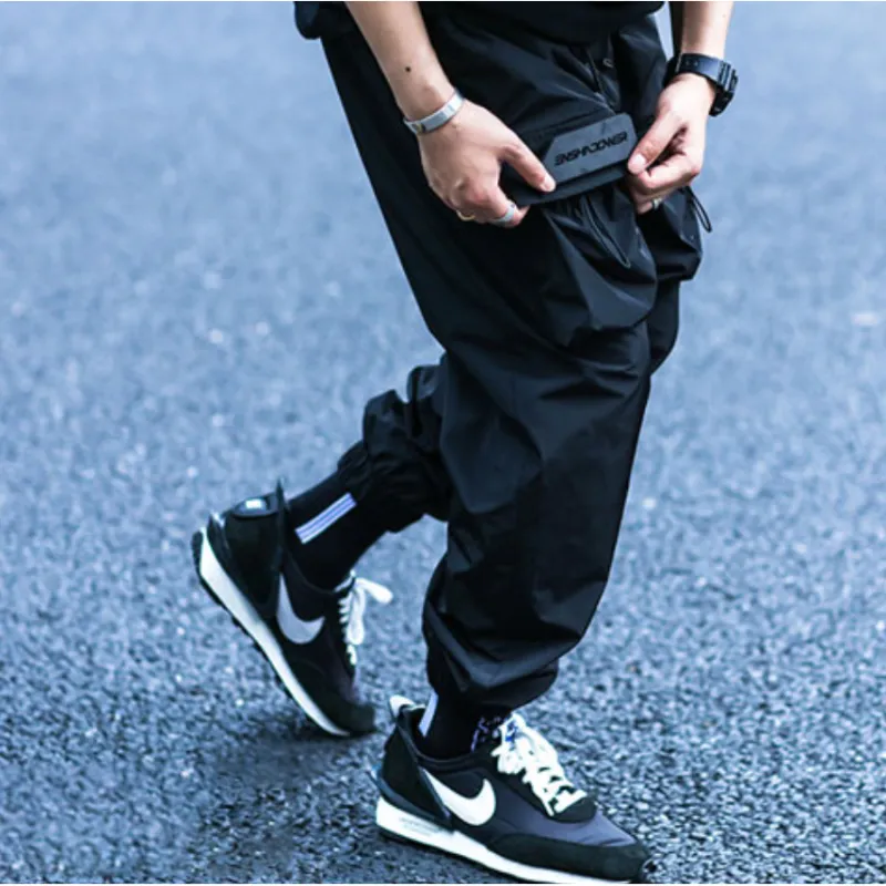 ENSHADOWER Casual Pants Fall Unisex Black-2