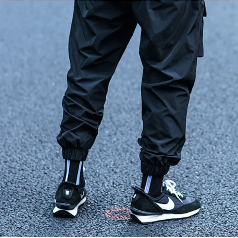 ENSHADOWER Casual Pants Fall Unisex Black-4