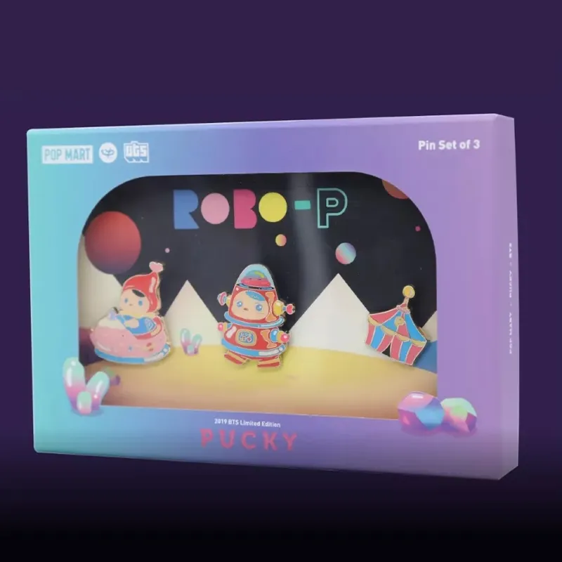 POP MART PUCKY BTS Main KV Limited Edition Badges-1