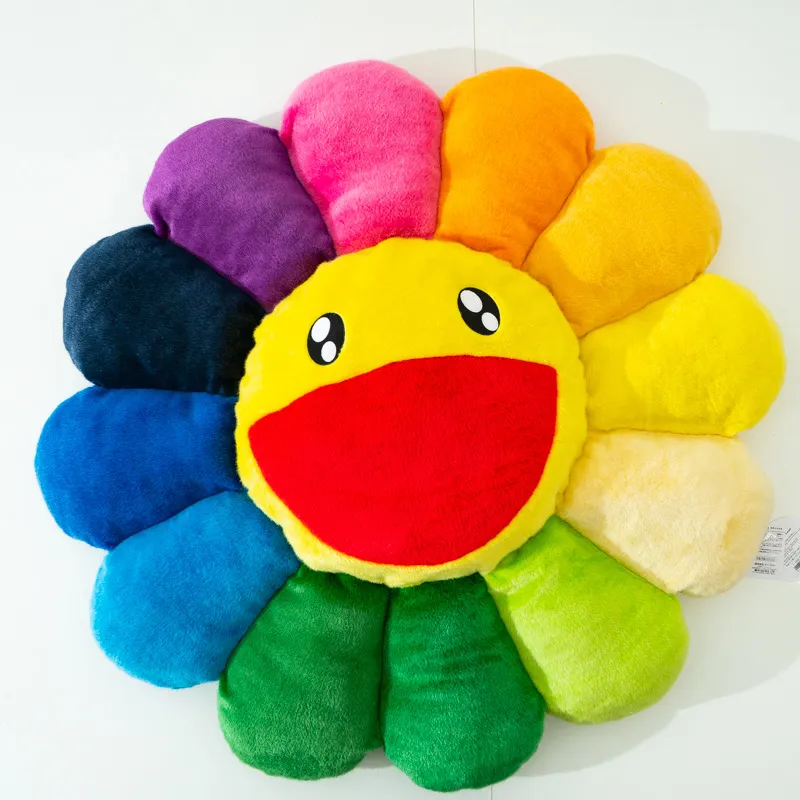 Takashi Murakami Flower Plush MoMA Exclusive 60CM Rainbow/Yellow-1