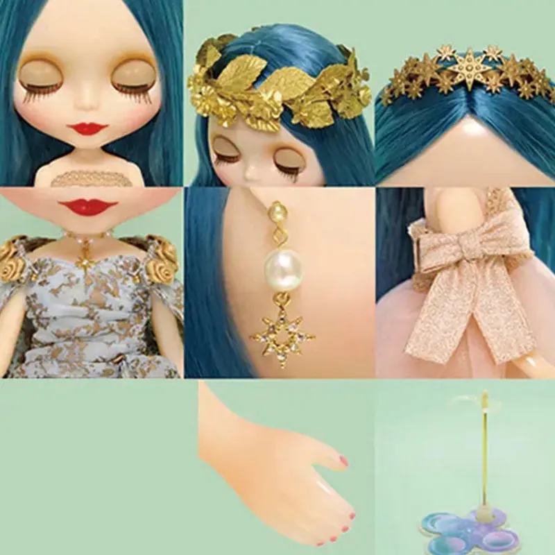 GSC Blythe Juno Estella 21 Anniversary Doll Set Dolls Plush Doll 30cm High-3