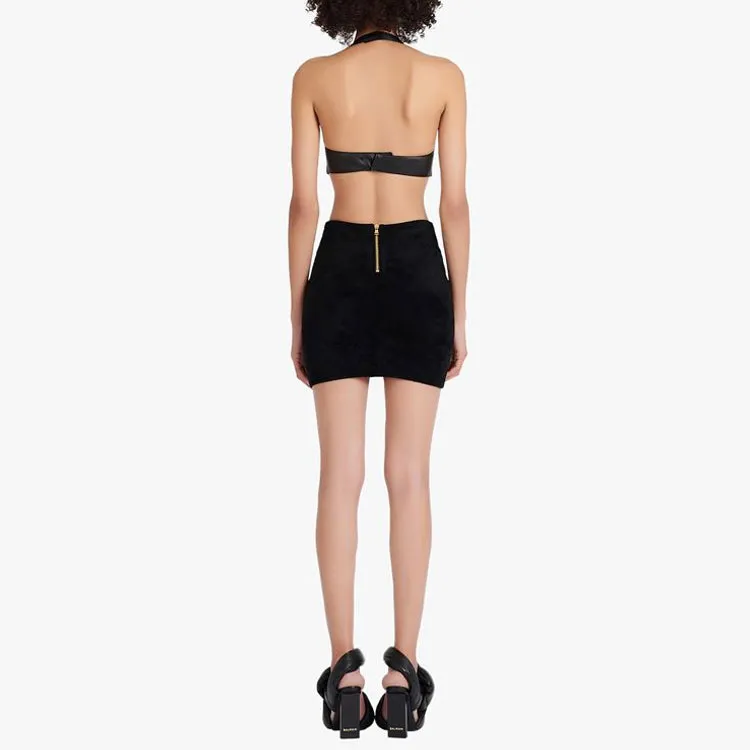 BALMAIN Halterneck Sweetheart neck Bra-4
