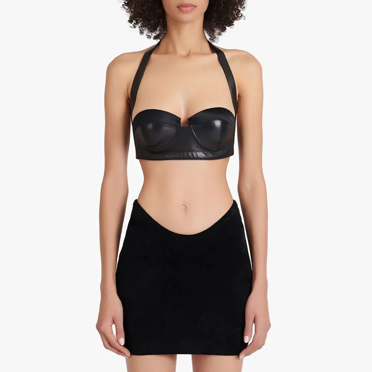 BALMAIN Halterneck Sweetheart neck Bra-5