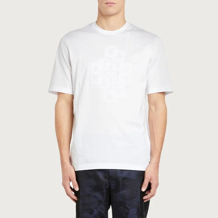 Ferragamo T-Shirts Men White-2