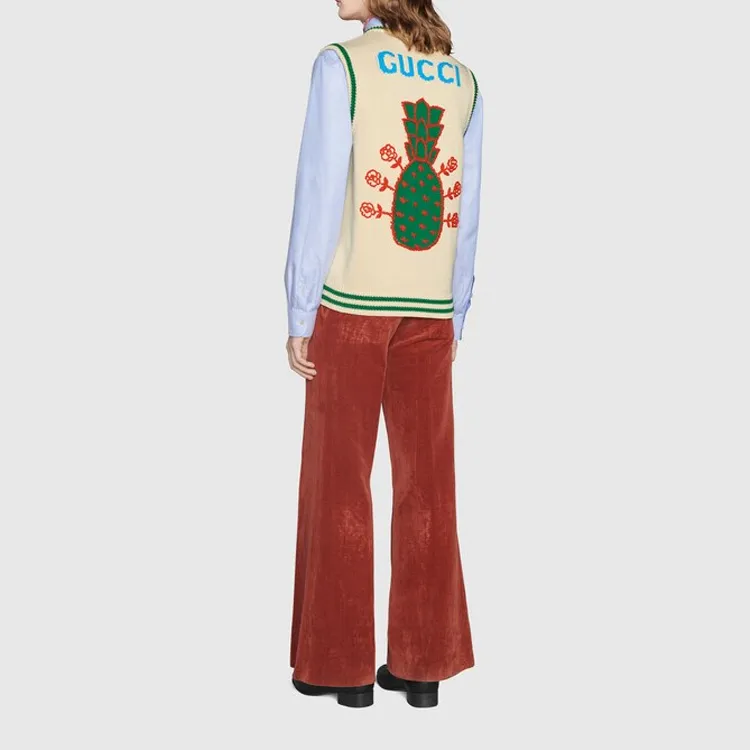 GUCCI Pineapple SS22 Vest Men's White-3