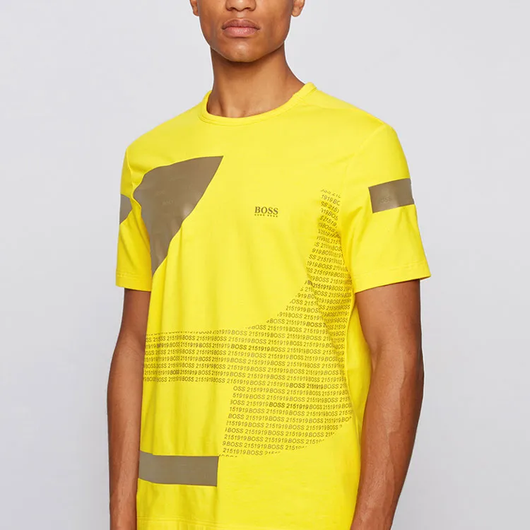 HUGO BOSS SS22 T Shirt Men's Yellow-2