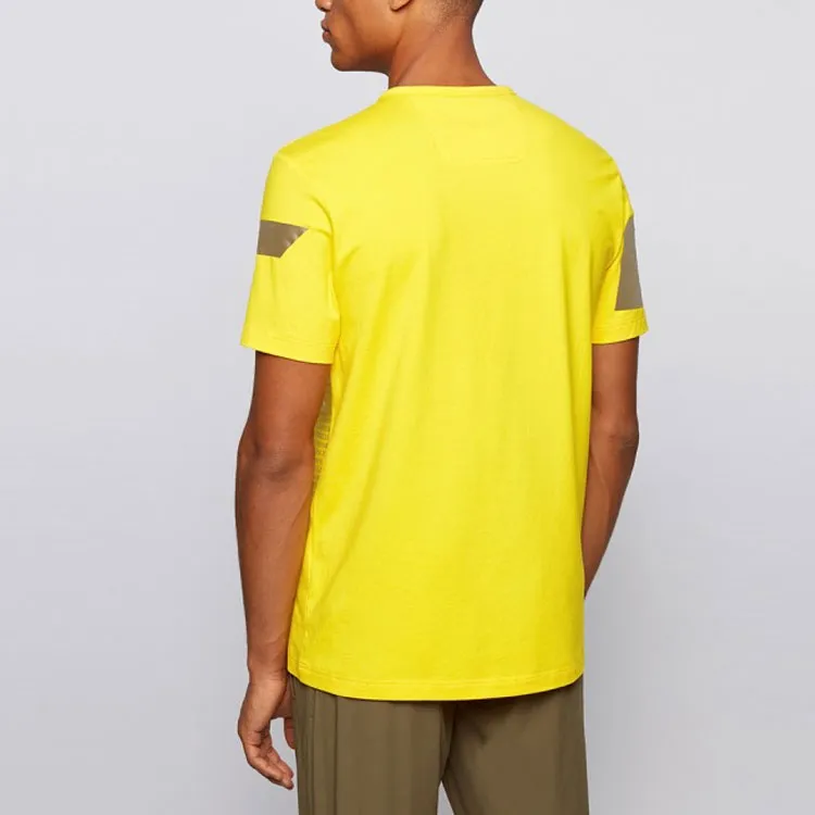 HUGO BOSS SS22 T Shirt Men's Yellow-3