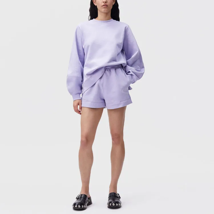 GANNI Casual Shorts Women's Purple-2