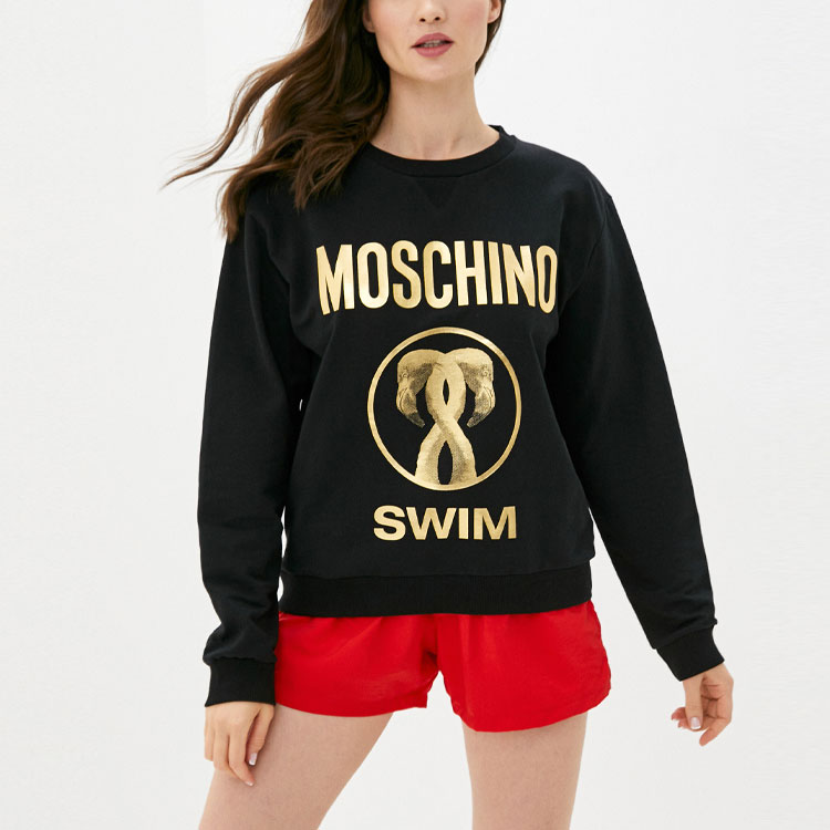 【関税込み】Moschino ブラック フリンジ トラウザーズ MOSCHINO Sweatshirts Women's Black S - POIZON