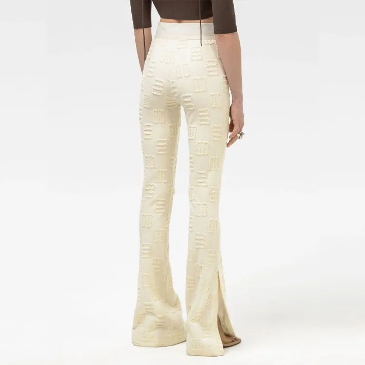 AMBUSH Monogram Flare Leggings 'Flan'-2
