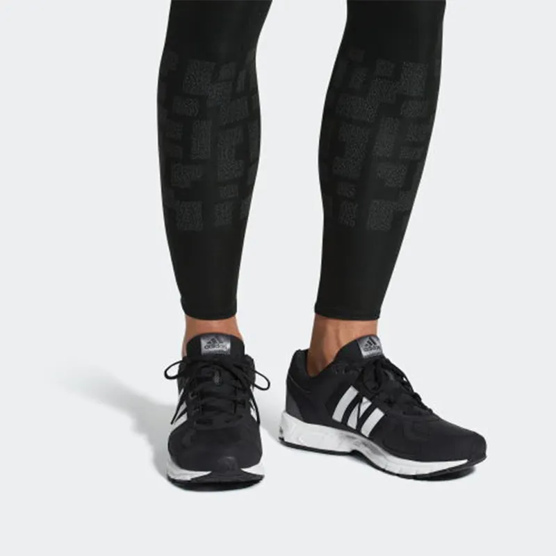Adidas Equipment 10 Wear resistant Shock Absorption Low Tops Sports Black White-5