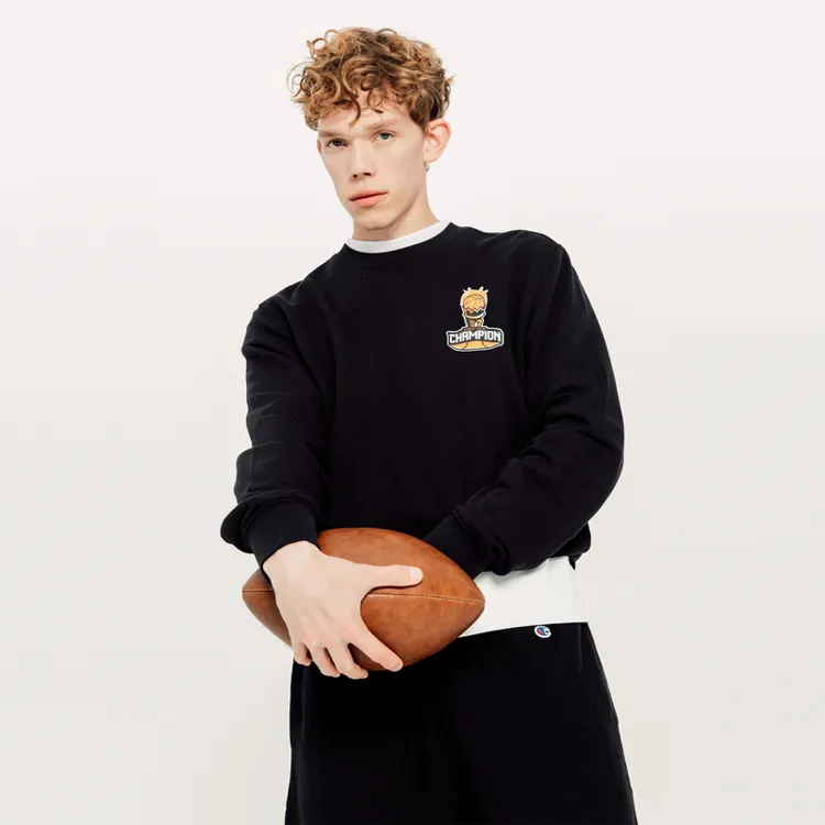 Champion Crew Neck Loose Fit Regular Sweatshirt Unisex-5