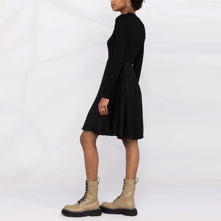 PRADA Long-Sleeved Dresses Women's Black-4