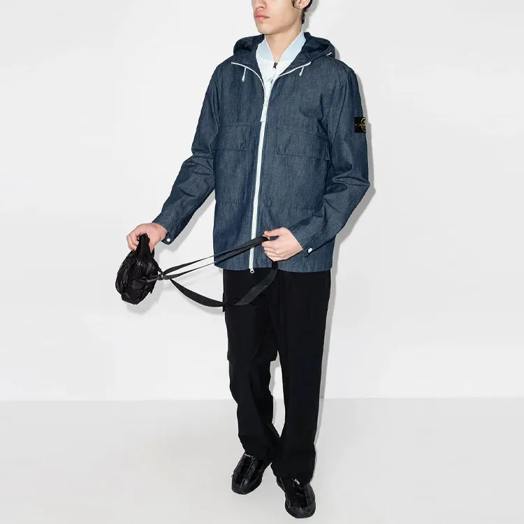 STONE ISLAND Denim Hooded Jacket-3