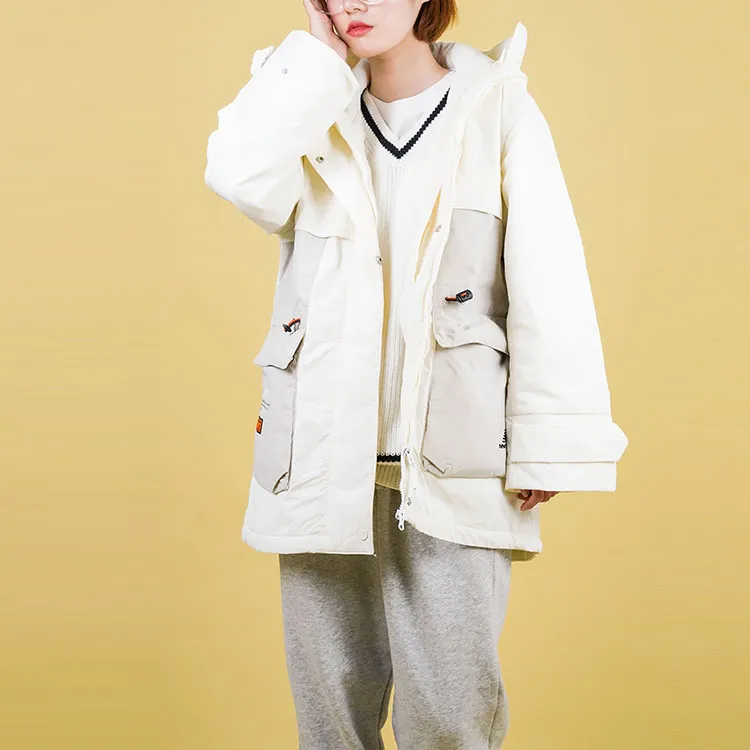 New Balance Puffer Jackets Women's White-7