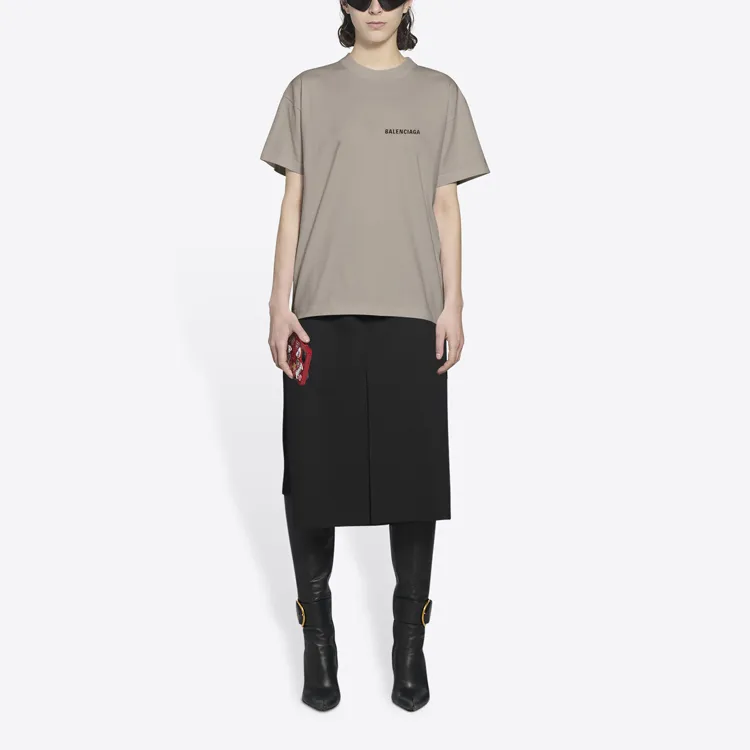 Balenciaga T Shirt Women's Gray-2