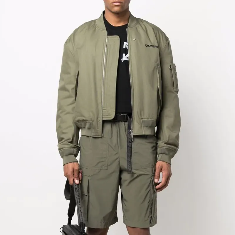OFF WHITE Diag Stripe Bomber Jacket-1