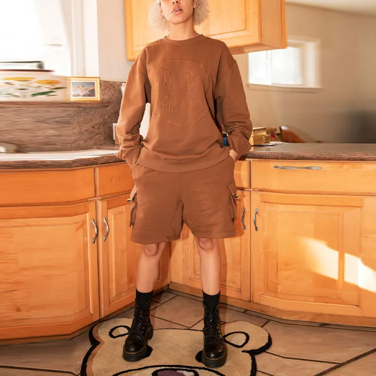 Drew House Smiley Collection Casual Shorts Unisex Brown-6