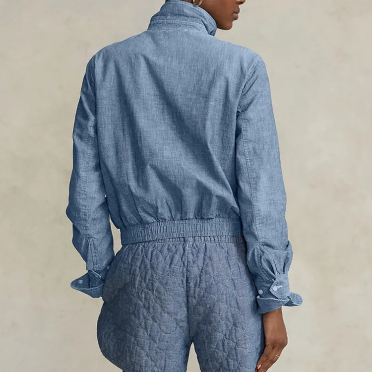 Polo Ralph Lauren Trench Coat Women's Blue-5