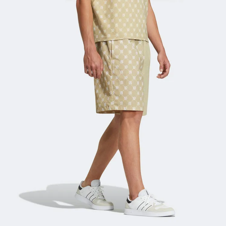 Adidas Neo Shorts Men's Brown Yellow-3