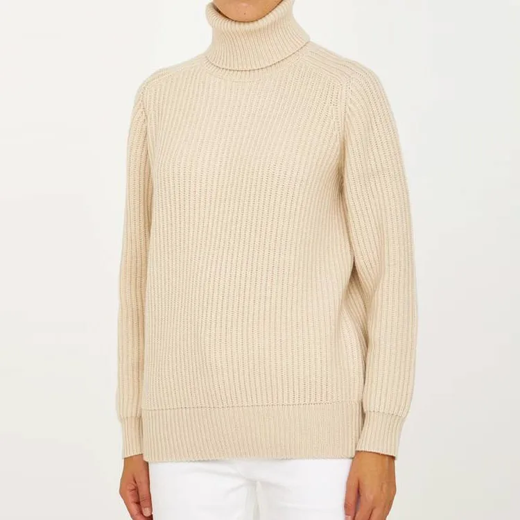 MaxMara Cashmere Sweaters Women's Beige-3