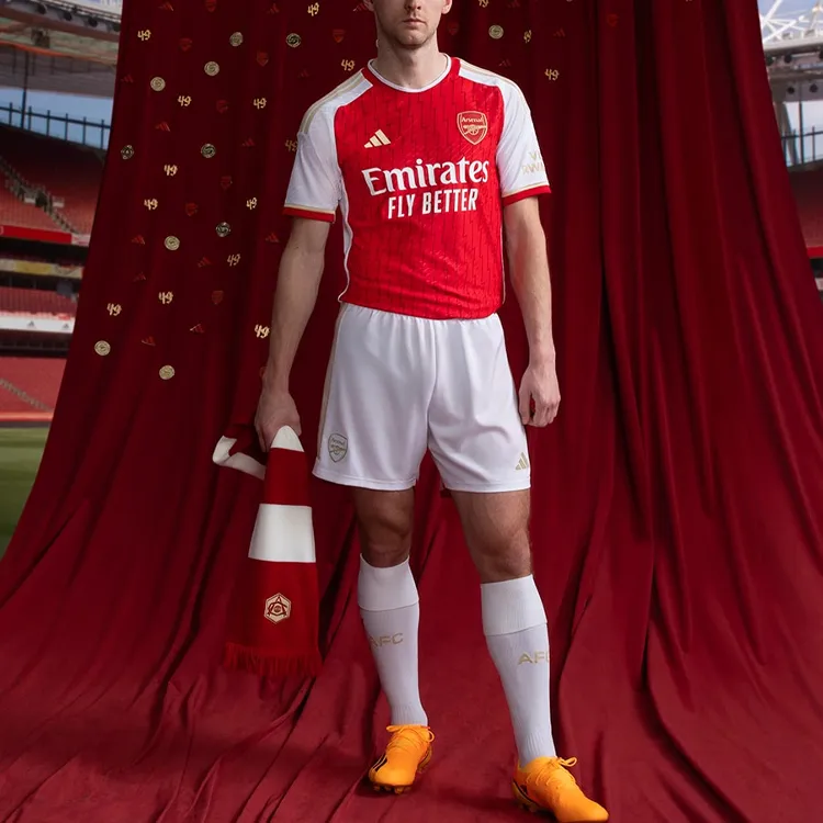 Adidas Arsenal Soccer Jerseys Men Red-3