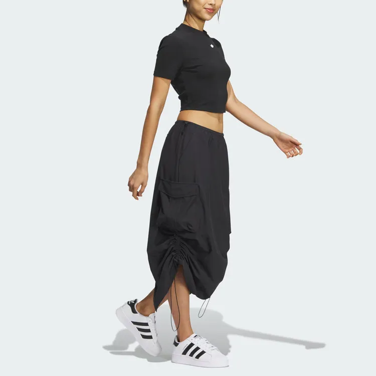 Adidas Originals Casual Long Skirt Women's Black-2