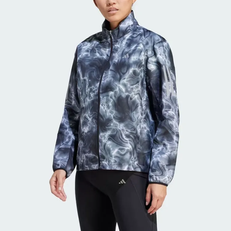 Adidas ALLOVER PRINT Jackets Women's Black/White-1