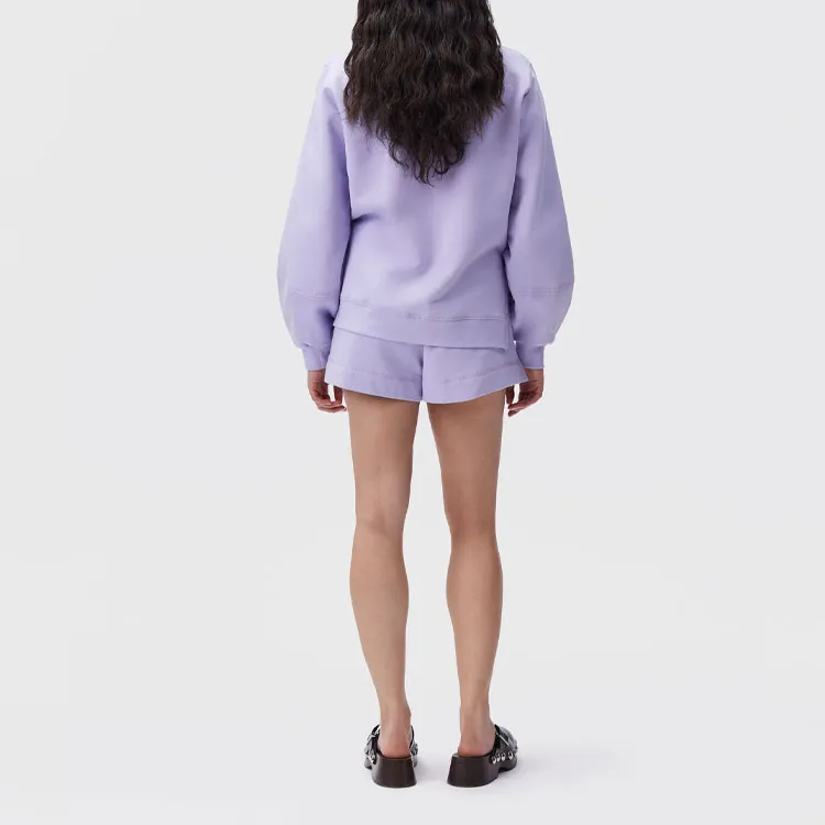 GANNI Casual Shorts Women's Purple-3