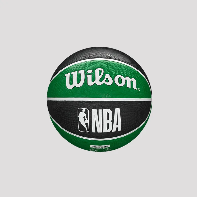 Wilson NBA Series Rubber Basketball Black Green Size 7 Ball Training Unisex-2