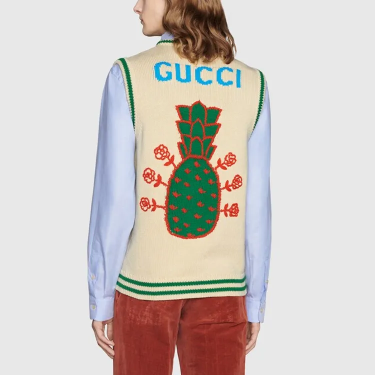 GUCCI Pineapple SS22 Vest Men's White-5