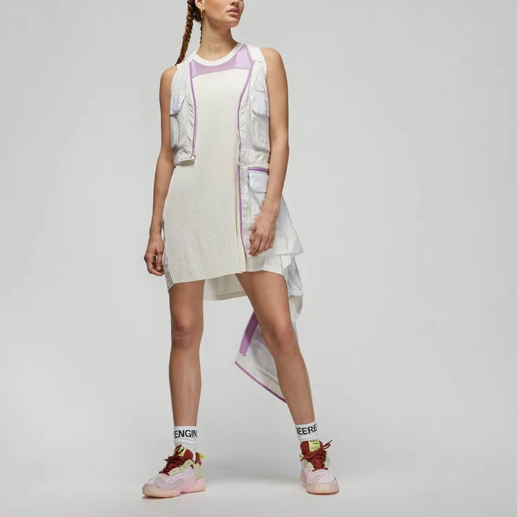 Jordan Vests Women's Phantom Gray White-2