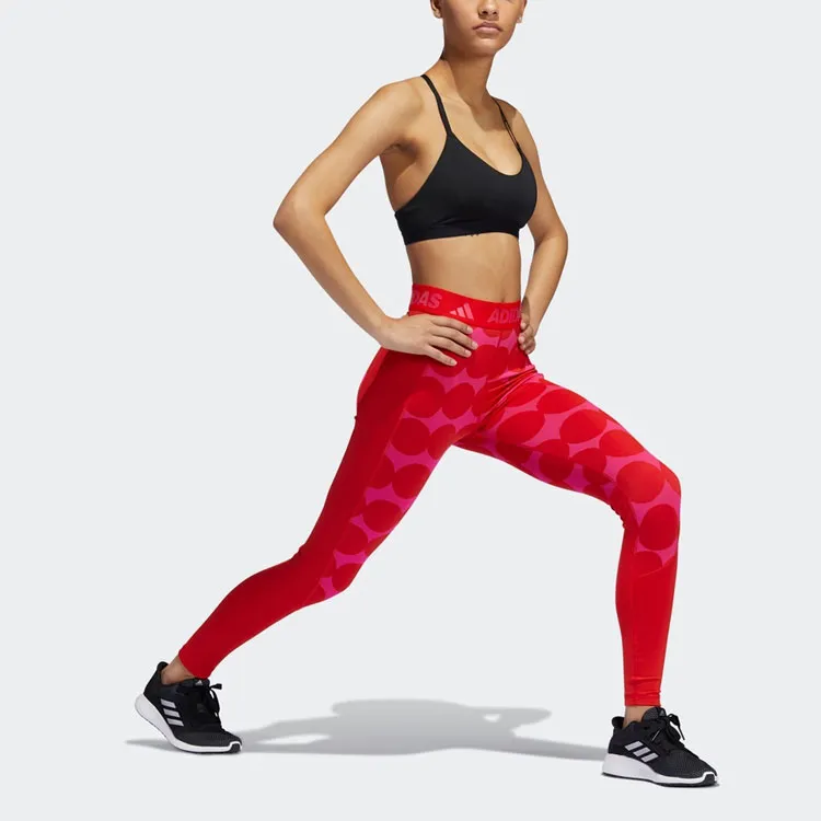 Adidas x MARIMEKKO Athletic Trousers Women's Red-3