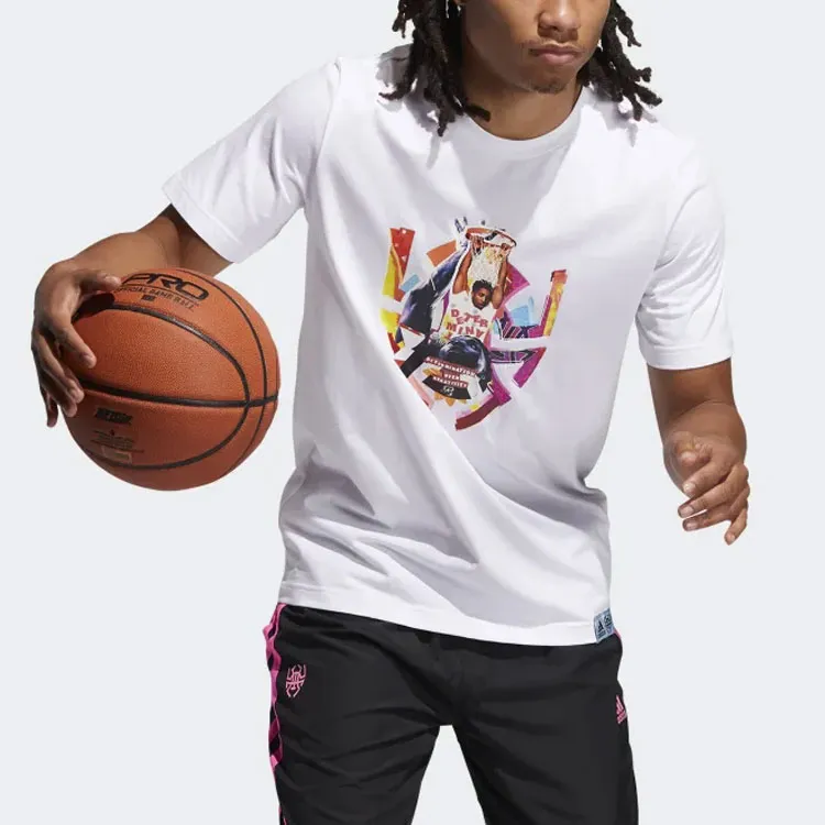 Adidas T Shirts Men White-3