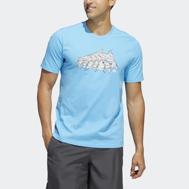 Adidas T-Shirts Men Blue-1