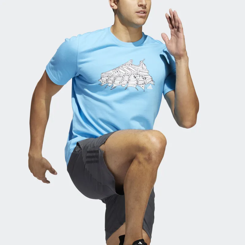 Adidas T-Shirts Men Blue-3