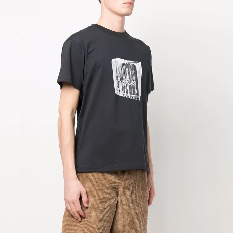 Jacquemus T-Shirts Men Gray Blue-2
